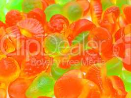 Fruit candy multi-colored all sorts, a background