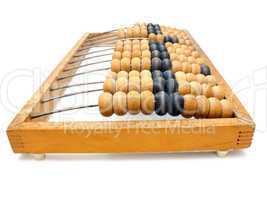 old wooden abacus close up