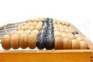 old wooden abacus close up