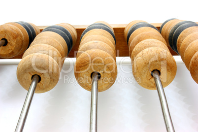 old wooden abacus close up