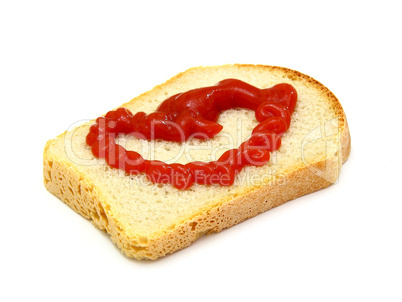 Healthy sandwich with Ketchup