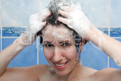 Women in shower