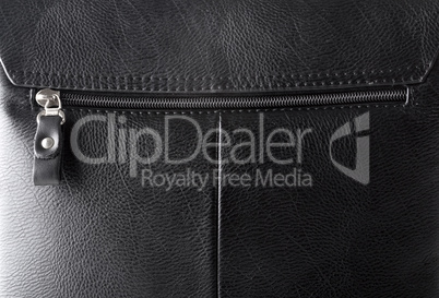 Texture of black leather
