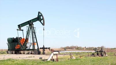 oilfield with pumpjack