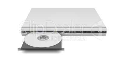 Front view of disc player