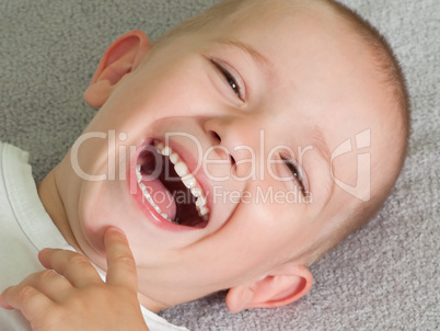 Little child smiling