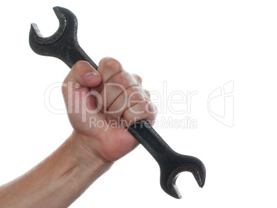 Spanner in hand