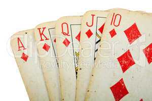 Poker gambling royal flush