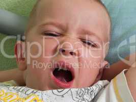 Child yawning