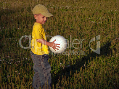 Child with ball