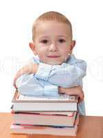 Child with book