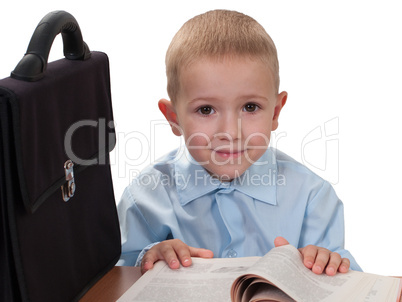 Child with book