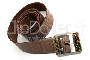 Leather belt