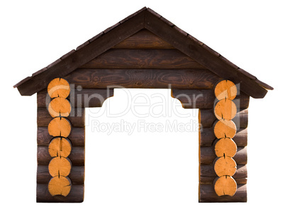 House log wall