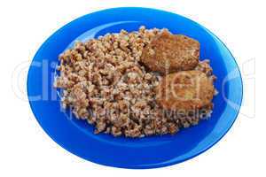 Cutlet buckwheat food