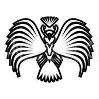 Eagle symbols and tattoo, vector illustration.