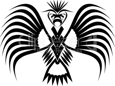 Eagle symbols and tattoo, vector illustration.