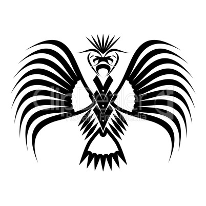 Eagle symbols and tattoo, vector illustration.