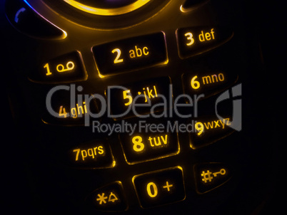 Mobile phone keypad Mobile phone keypad