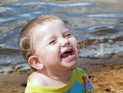 Child on beach