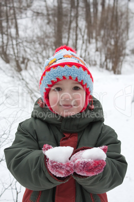 Little child smiling