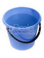 Water full plastic bucket