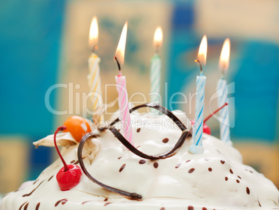 Birthday cake candle