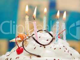 Birthday cake candle