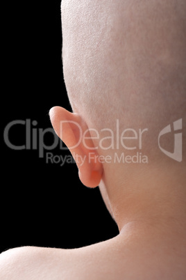 Child ear profile view