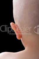 Child ear profile view
