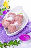 easter breakfast with polish veal sausage