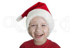 Child in Santa hat