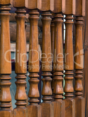 Wood railing