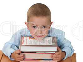 Child with book