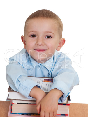 Child with book