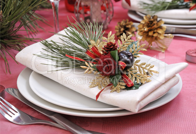 napkin on a festive table