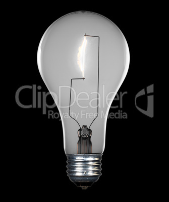 Incandescent lightbulb with path