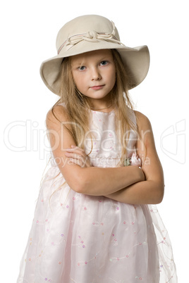 Little girl in a hat