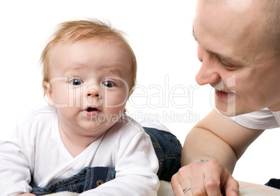 Father with baby