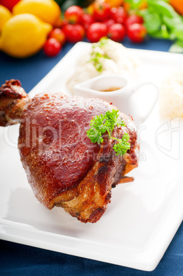 original German BBQ pork  knuckle