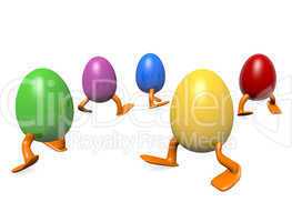 Colorful Easter eggs