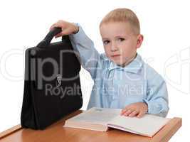 Child with book