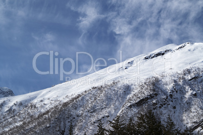 View of ski slope