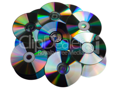 CD DVD disk heap
