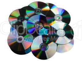 CD DVD disk heap