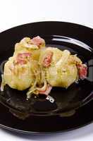 potato dumplings with meat filling