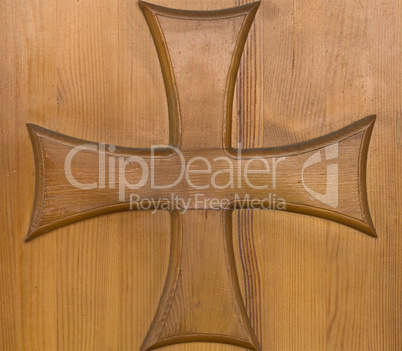 Door with cross