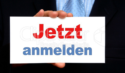 Jetzt anmelden