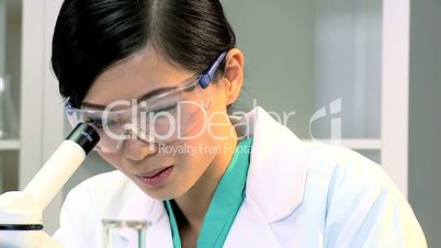 Female Student Doctor in Research Lab