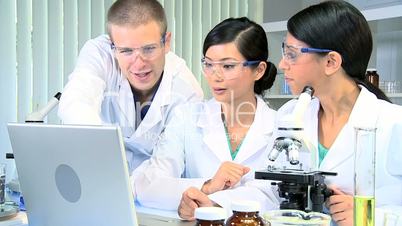 Medical Students and Doctor Tutor in Hospital Lab